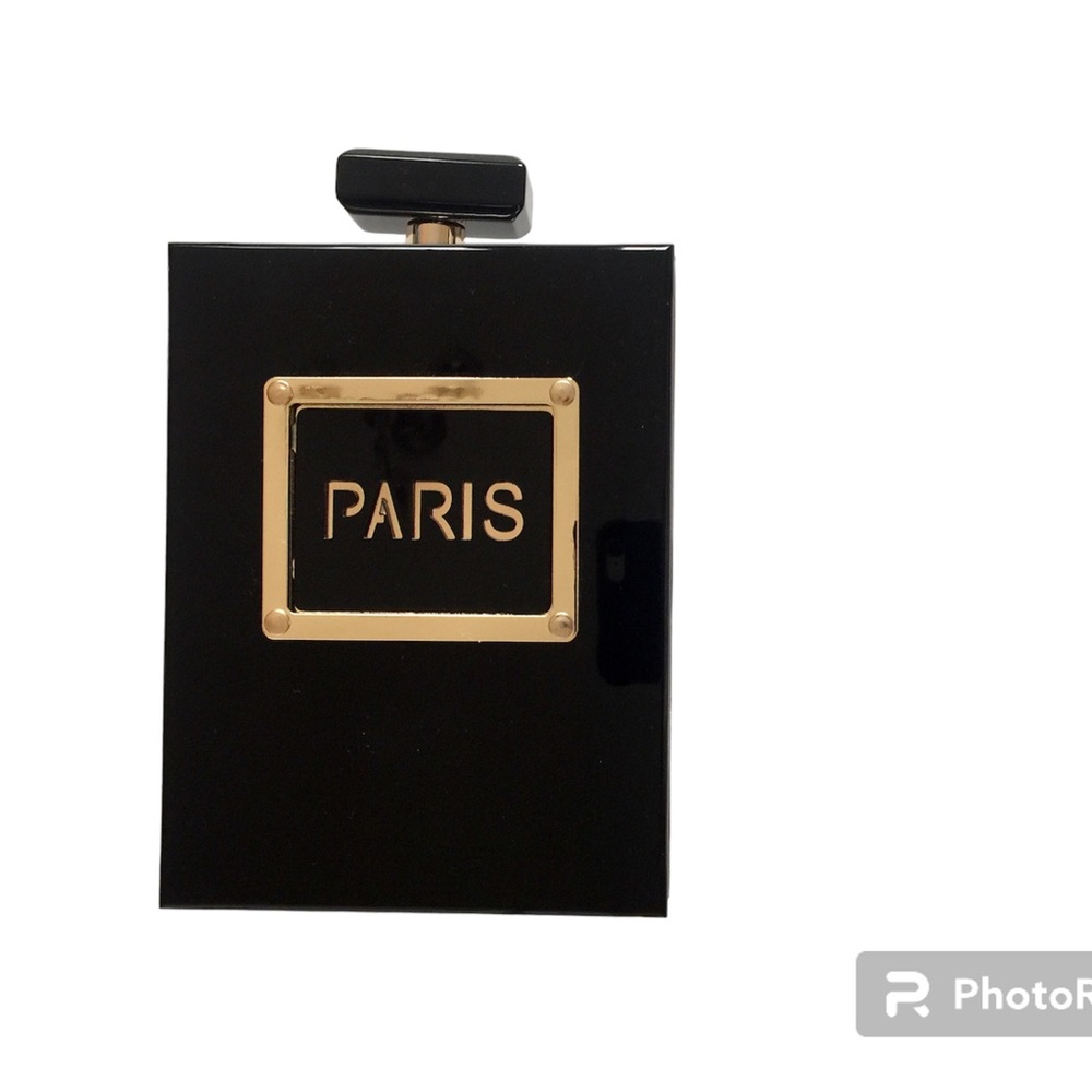 PARIS Acrylic Lucite Clutch Purse
